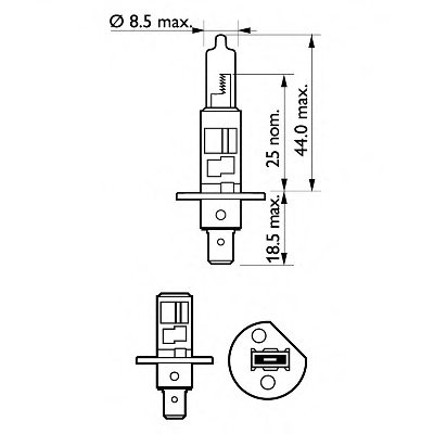 PHILIPS 12258LLECOS2 Bulb, headlight